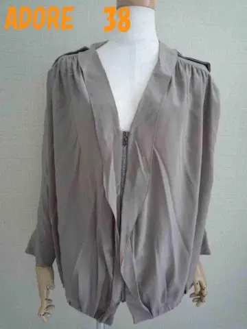 어도어 블라우스 자켓 38 얇은 소재 블라우스지 밑단 밴딩