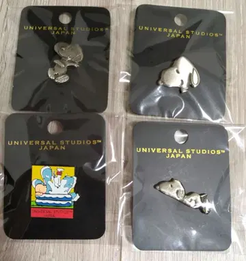 스누피 UNIVERSAL STUDIOS JAPAN 핑 배지