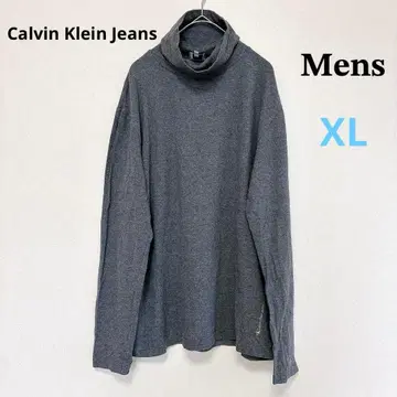 Calvin Klein Jeans 터틀넥 상의 그레이 XL