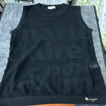marie claire sport 블랙 메쉬 베스트 L