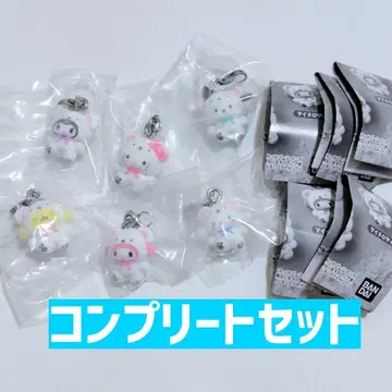 메지루시 액세서리 산리오 캐릭터즈 포근포근 스노우 전 6종 컴프 세트