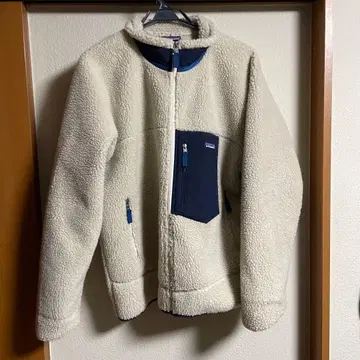 patagonia 플리스 자켓 크림/네이비