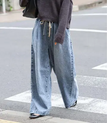 JOURNAL STANDARD 이지 데님 와이드 팬츠