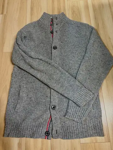 BEAMS HEART 그레이 니트 가디건, 스웨터 L 사이즈
