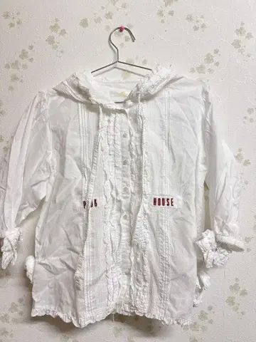 PINKHOUSE 후드 부착 블라우스 화이트