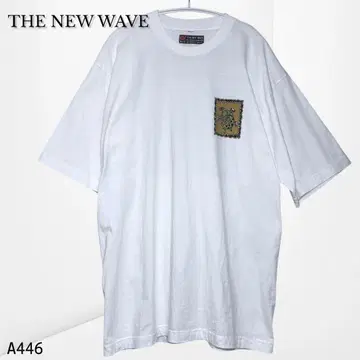 [더 뉴 웨이브] 프린트 T셔츠 터틀 모티브 화이트 (L)