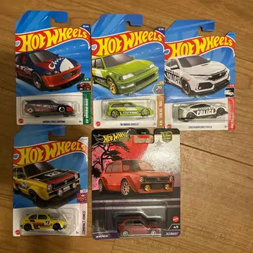 핫휠 시빅 미니카 세트 5대