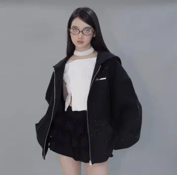 키라키라 집업 블랙 M 안드왕