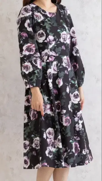 로즈 티아라 프린트 원피스 46