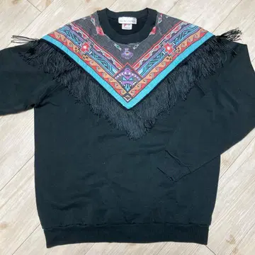 JERZEES 에스닉 패턴 프린지 커스텀 맨투맨 아메카지 XXL