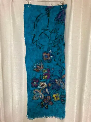 [ 새상품급 ] 45rpm 꽃무늬 대형 스톨 머플러