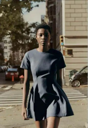 ZARA 고데트 원피스