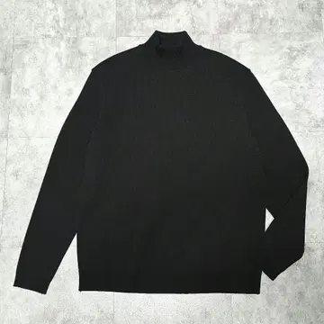 미사용급 PUBLIC TOKYO 3 모크넥 스웨터 일본제 블랙