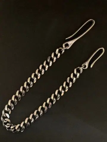 은 두께 월렛 체인 45cm 양쪽 후크 대소 유화