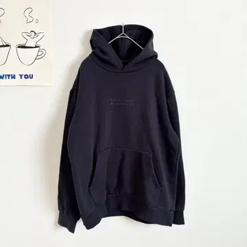 H&M 에이치앤엠 후드 부착 후드티 로고 속기모 심플