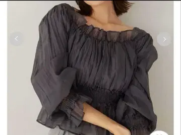 snidel 오간자 블라우스