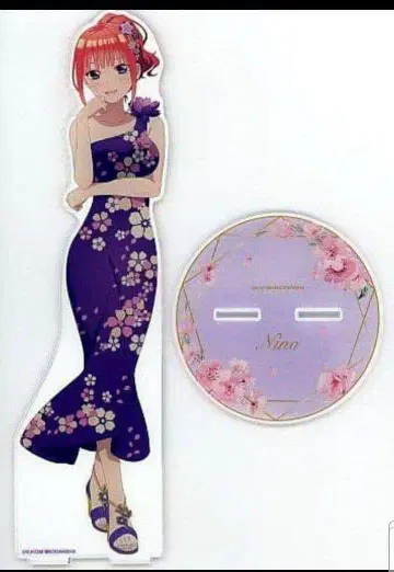 5등분의 신부 나카노 니노 아크릴 스탠드 벚꽃 드레스 애니메이션 잡화