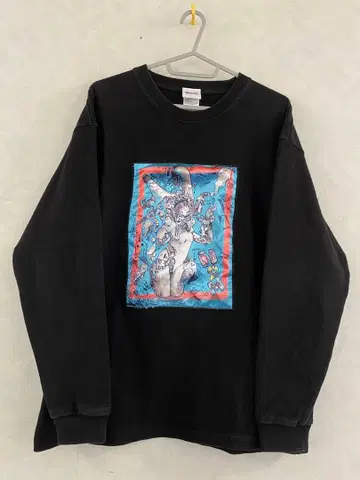 나츠메상치 우사메카 블랙 롱T 나츠메상치 라쿠가키베야 N2M