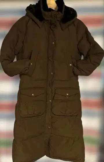 DENIM & SUPPLY 후드 부착 다운 자켓 M 사이즈