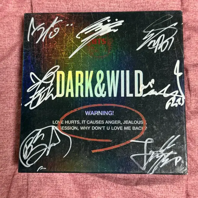 방탄 다크앤와일드 친필 싸인 앨범 양도