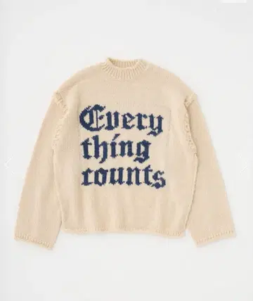 moussy KNITTED WORDS 스웨터 니트