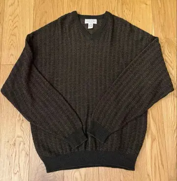 [ 구제 의류 ] 빈티지 RUFFINI 브라운 V넥 니트 터키산 L