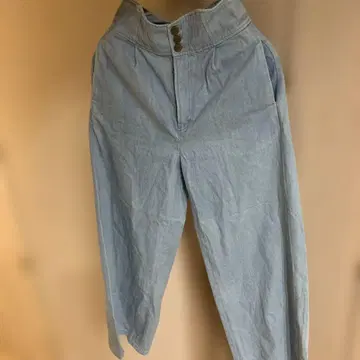 LILY BROWN 하이웨스트 와이드 레그 데님 팬츠 라이트 블루