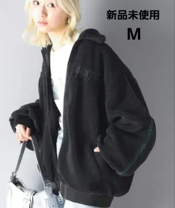 Java 자바 콜라보 볼륨 더블 지퍼 오버 사이즈 보아 블루종