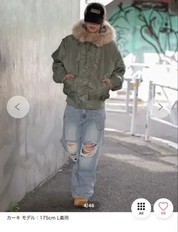 WEGO N2B 카키 나라 유야 착용