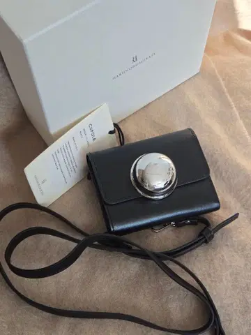 HARUNOBUMURATA 3단 폴더형 지갑 블랙