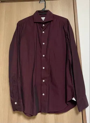 giannetto 샴브레이 원단 긴팔 셔츠