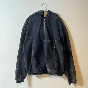 [BEAMS] 데님 자켓 더블 지퍼 후드티