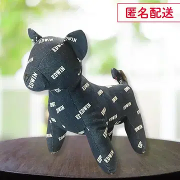 EDWIN 강아지 모양 데님 봉제 인형 [ 익명 배송 메루카리 택배 ]