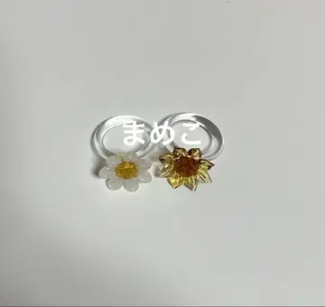 ACCEA. 유리 반지 세트