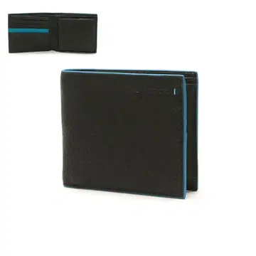 미사용 다코타 블랙 라벨 접이식 지갑 블랙/블루