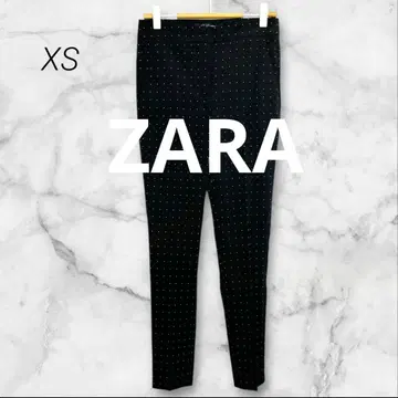 새상품급 자라 팬츠 스키니 페미닌 도트 캐주얼 고급 XS