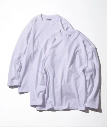 CAHLUMN 화이트 긴팔 티셔츠 L