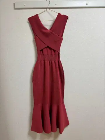 rienda 오프숄더 니트 원피스