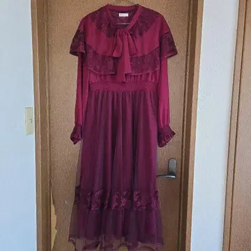 axes femme*리본 포함 케이프 원피스