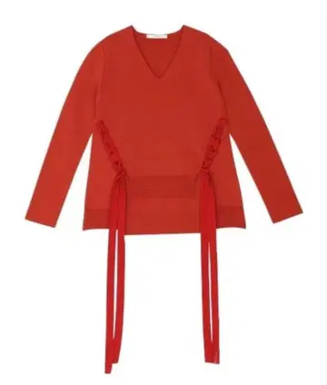 UN3D. 아쓰리드 레이스업 니트