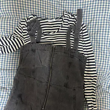 JEANASIS 데님 살로펫 상의 세트