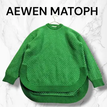 AEWEN MATOPH 울 캐시미어 입체 편직 니트