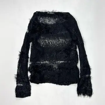 HYSTERIC GLAMOUR - random fur mesh knit