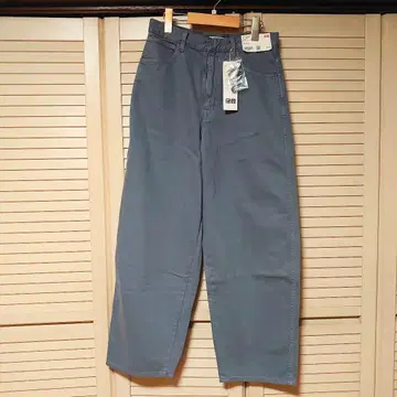 새상품 UNIQLO 유니클로 U 커브 팬츠 24 블루