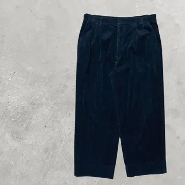 코듀로이 와이드 팬츠 네이비 90s 스트릿 겨울 빈티지