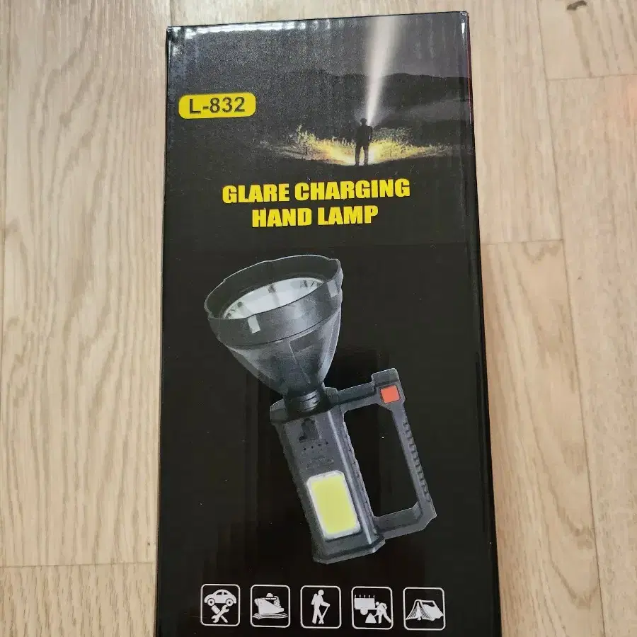 L-832 Rechargeable Flashlight for Camping and Hiking (New)