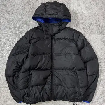 LANDS'END 리버서블 구스 다운 자켓 블랙 블루 M