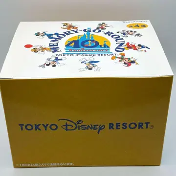 디즈니랜드 40주년 메모리 고 라운드 미키 피규어 4개