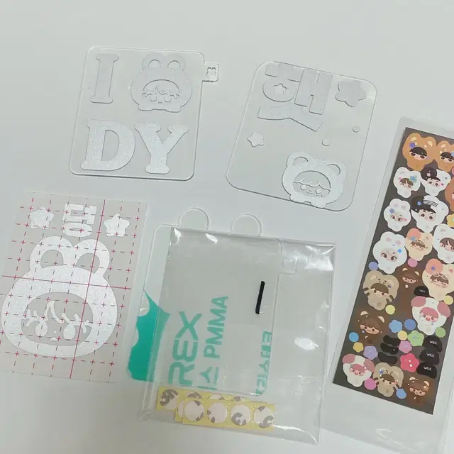 Nct127 도영 다님 반스 응원봉 아크릴판 반사스티커