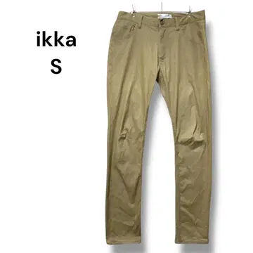 이카 치노 팬츠 스트레치 S 슬림 베이지 레귤러